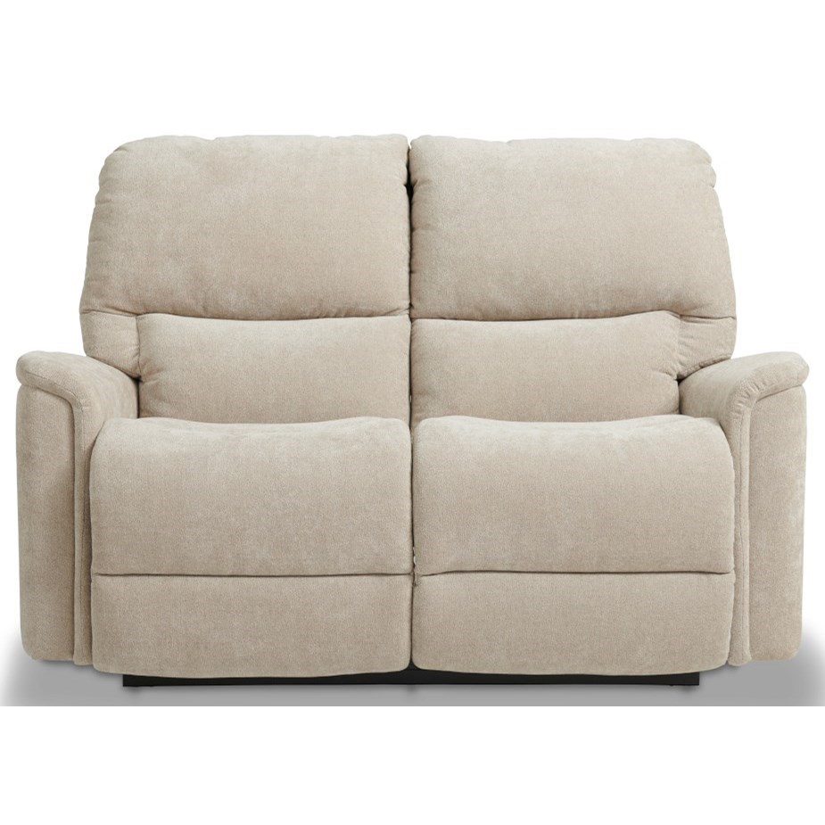 Wall reclining outlet loveseat